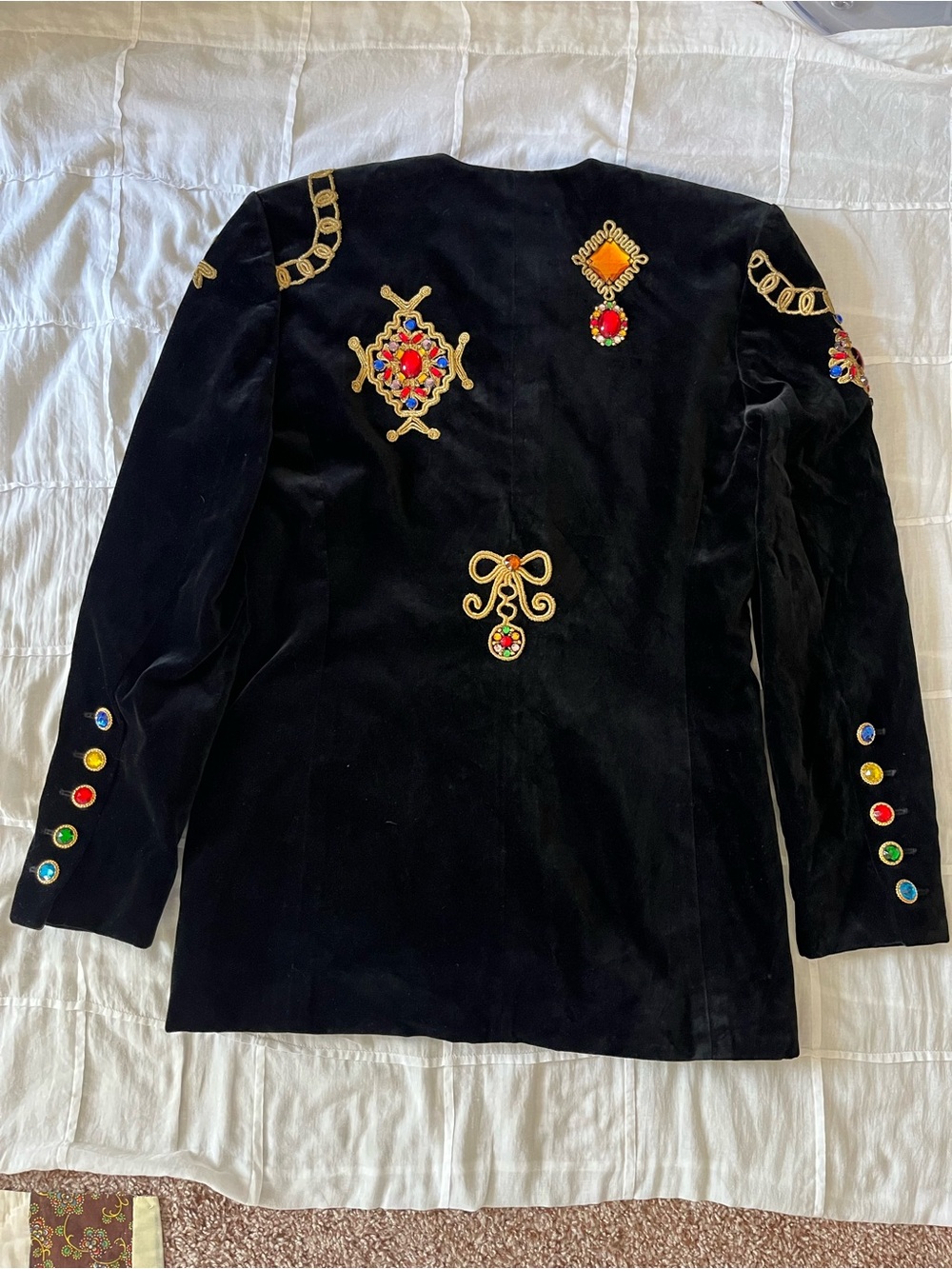 Escada Velvet Vintage Jacket - Picture 2 of 11